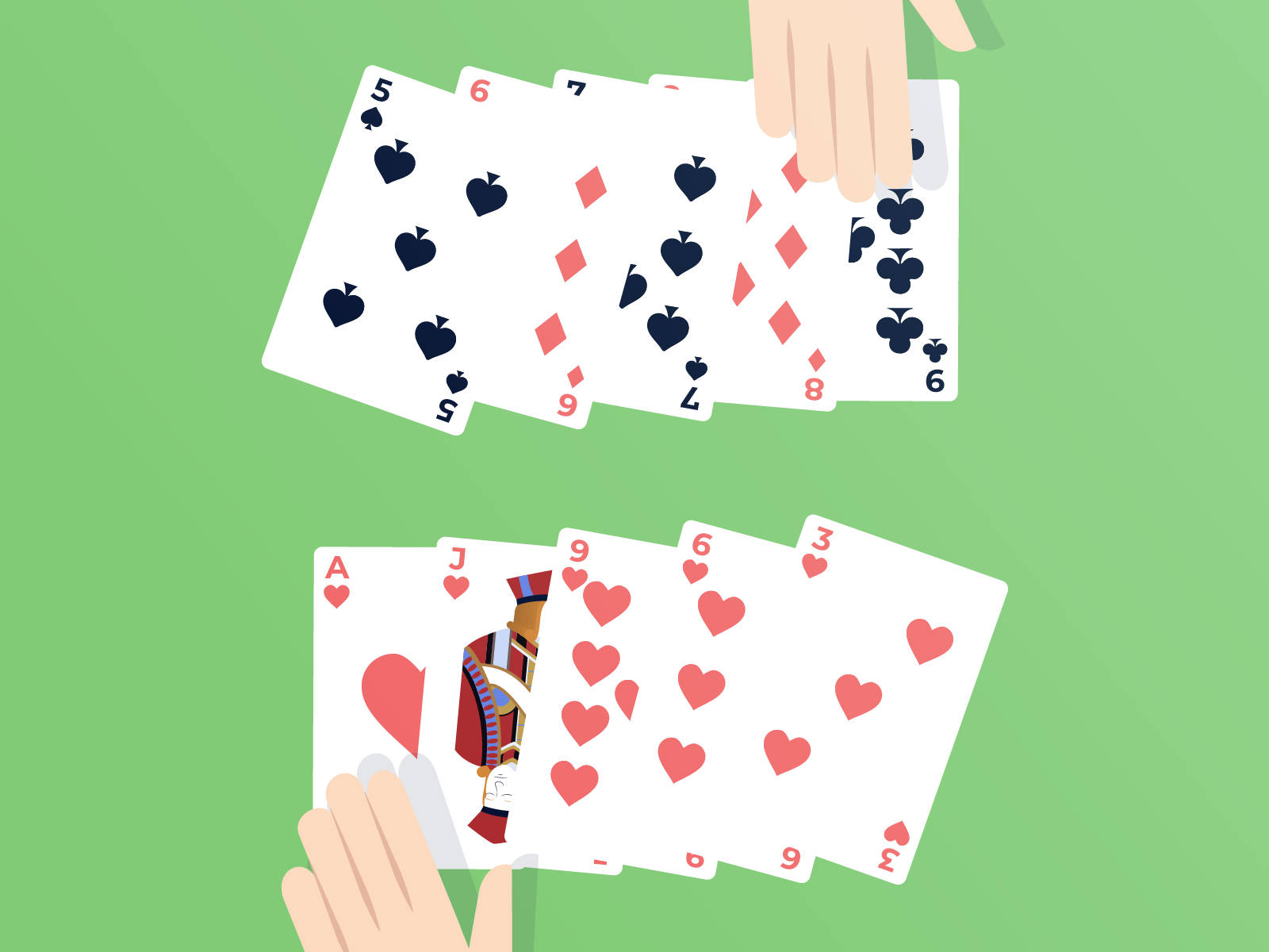 Five-Card Draw Two Friends Wallpaper