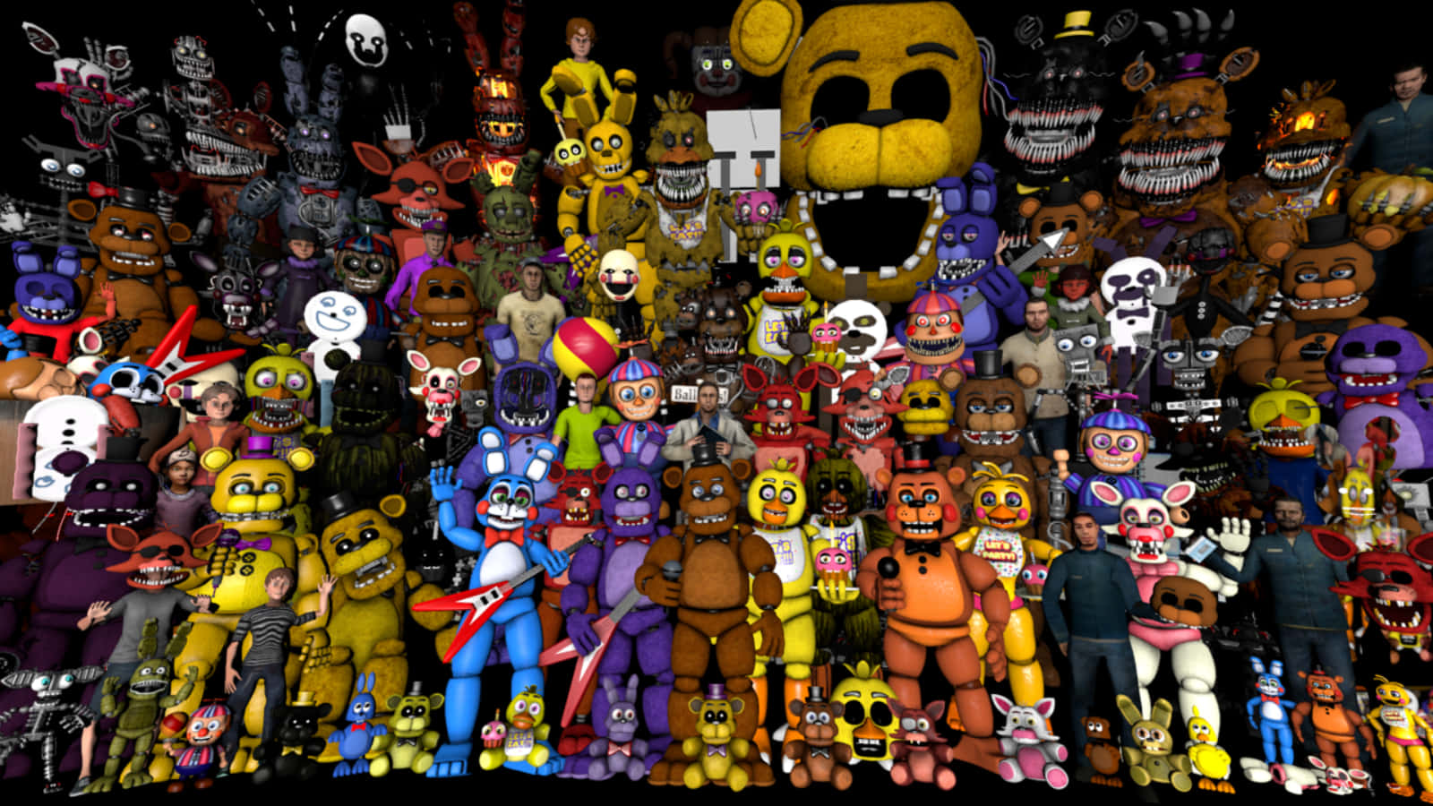 The beloved Five Nights At Freddy's characters