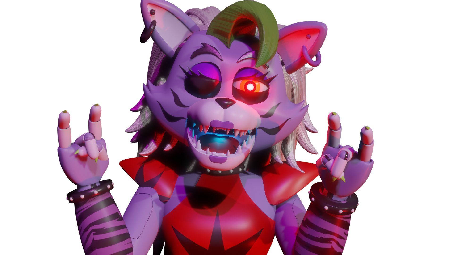 Five Nights At Freddy's Security Breach Roxanne Wolf Wink Wallpaper