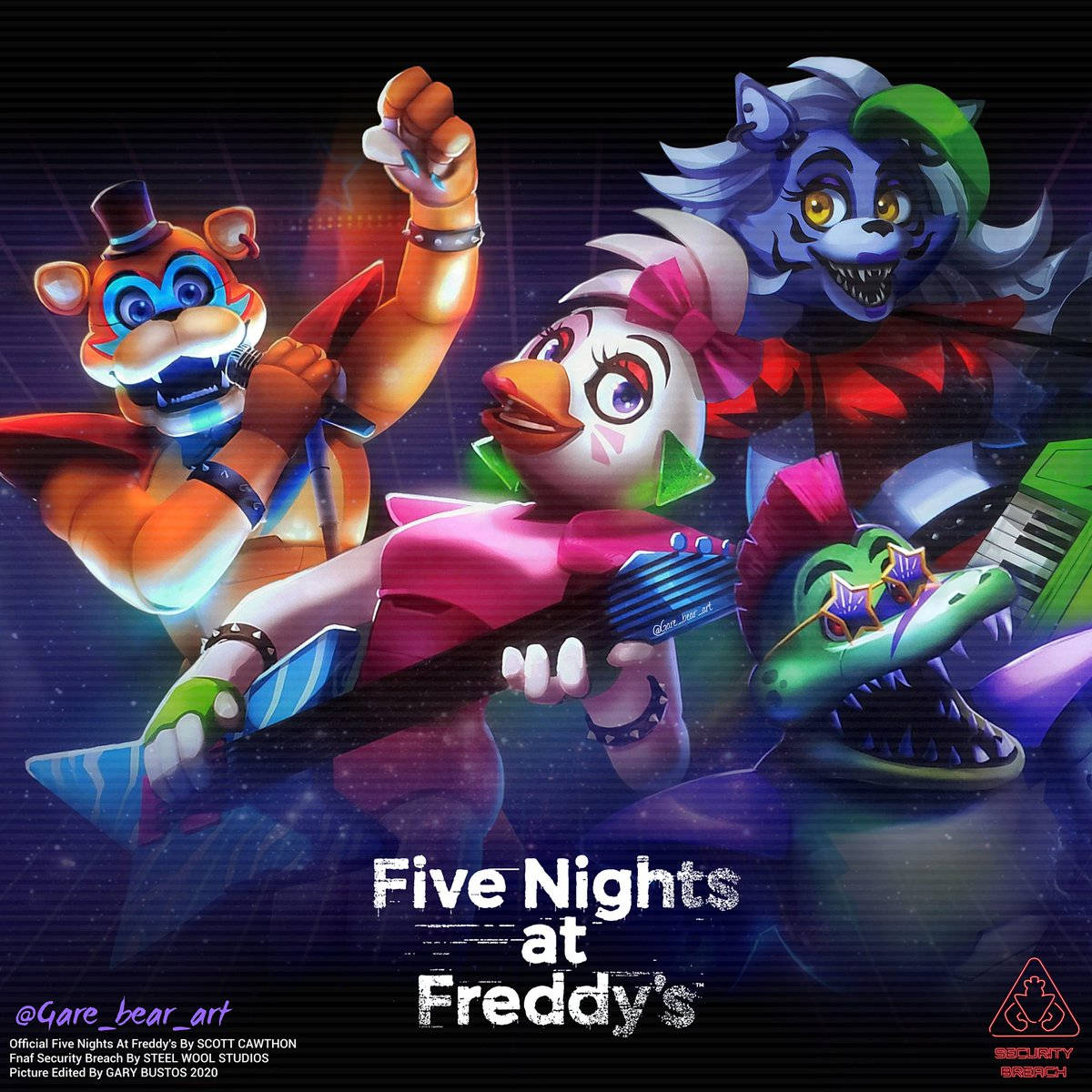Five Nights At Freddy's Security Breach Steel Wool Studios Wallpaper