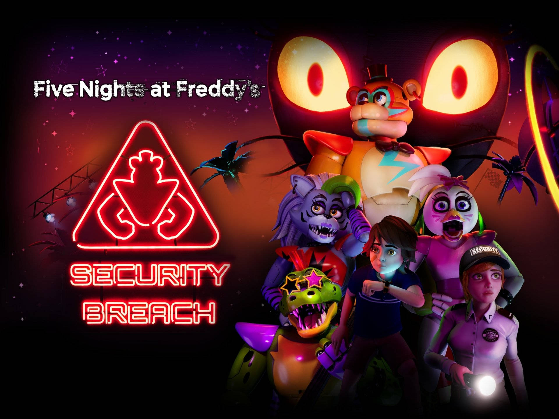 Five Nights At Freddy's Security Breach Survival Poster Wallpaper