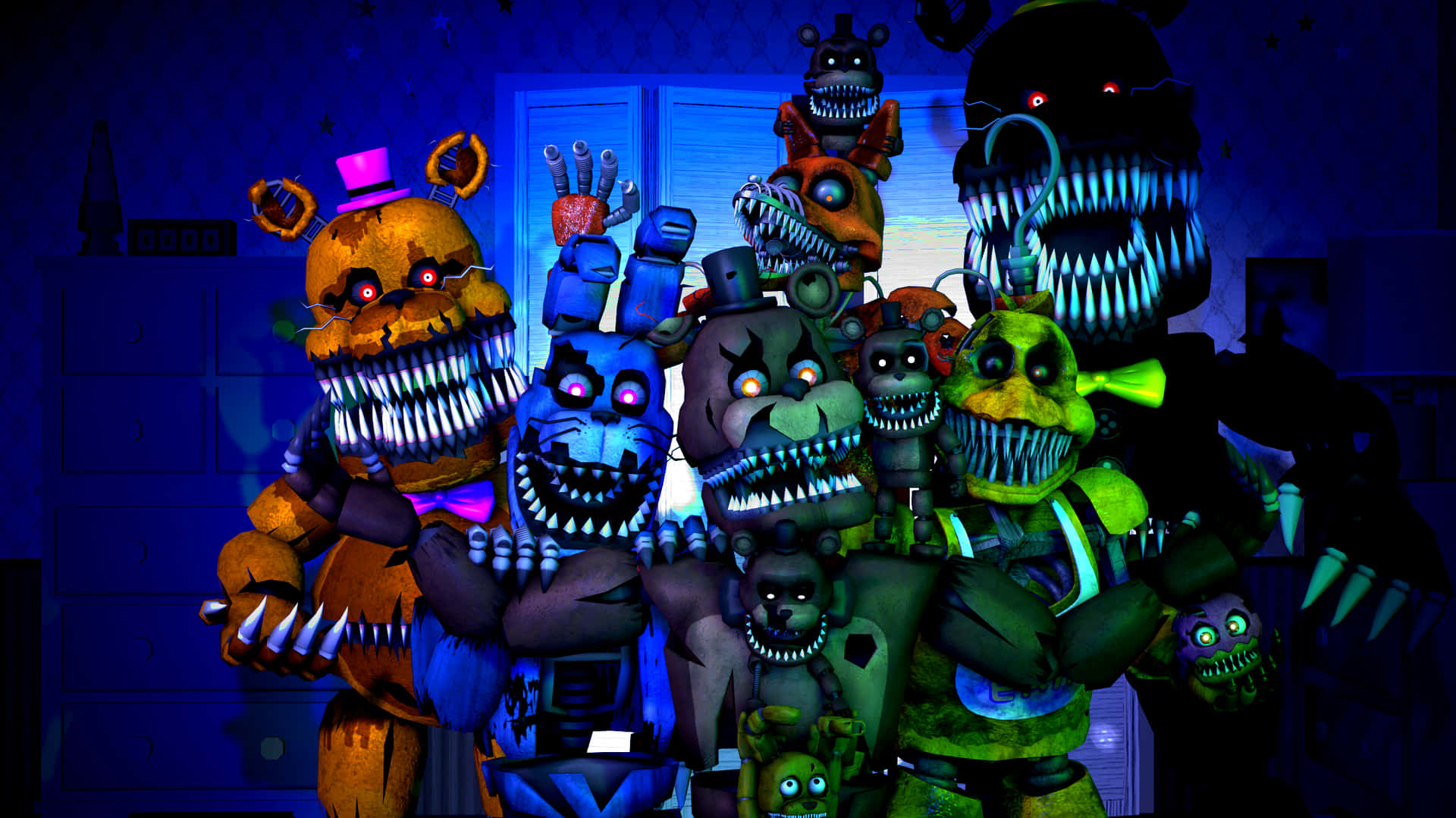 Fem nætter på Freddy's - HD-tapet Wallpaper