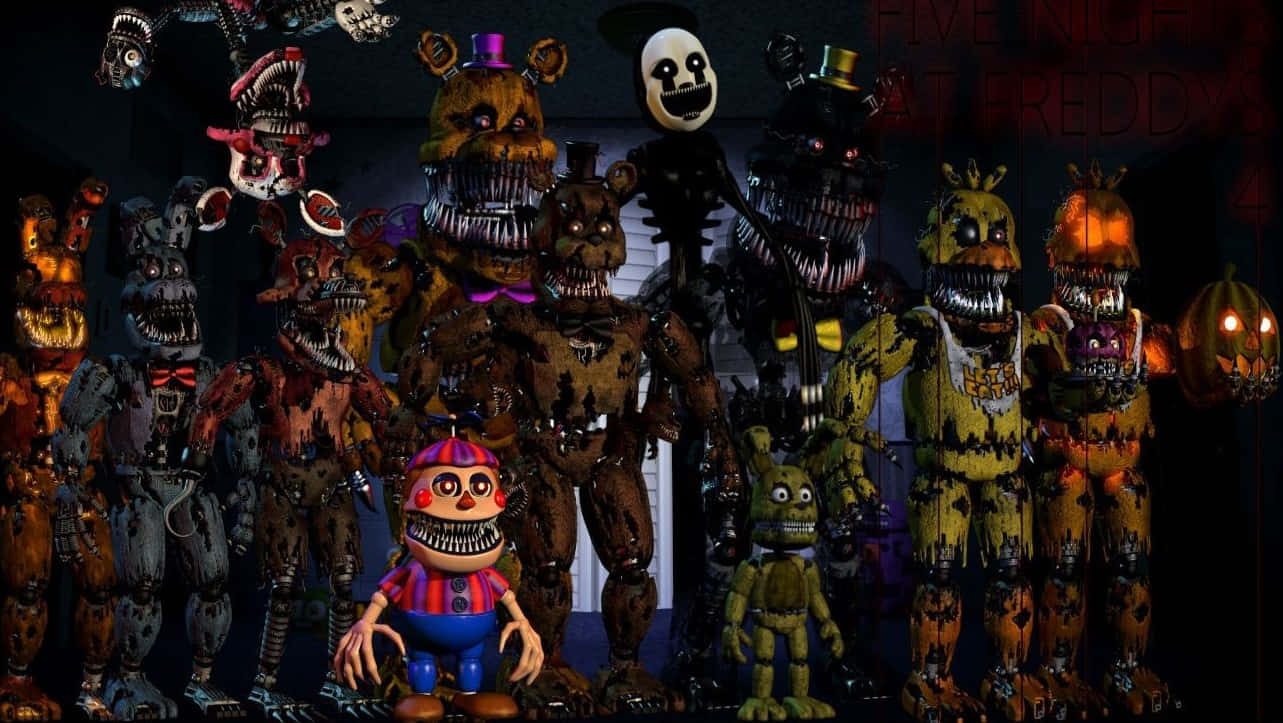 Five Nights At Freddys 4 Complete Cast Wallpaper
