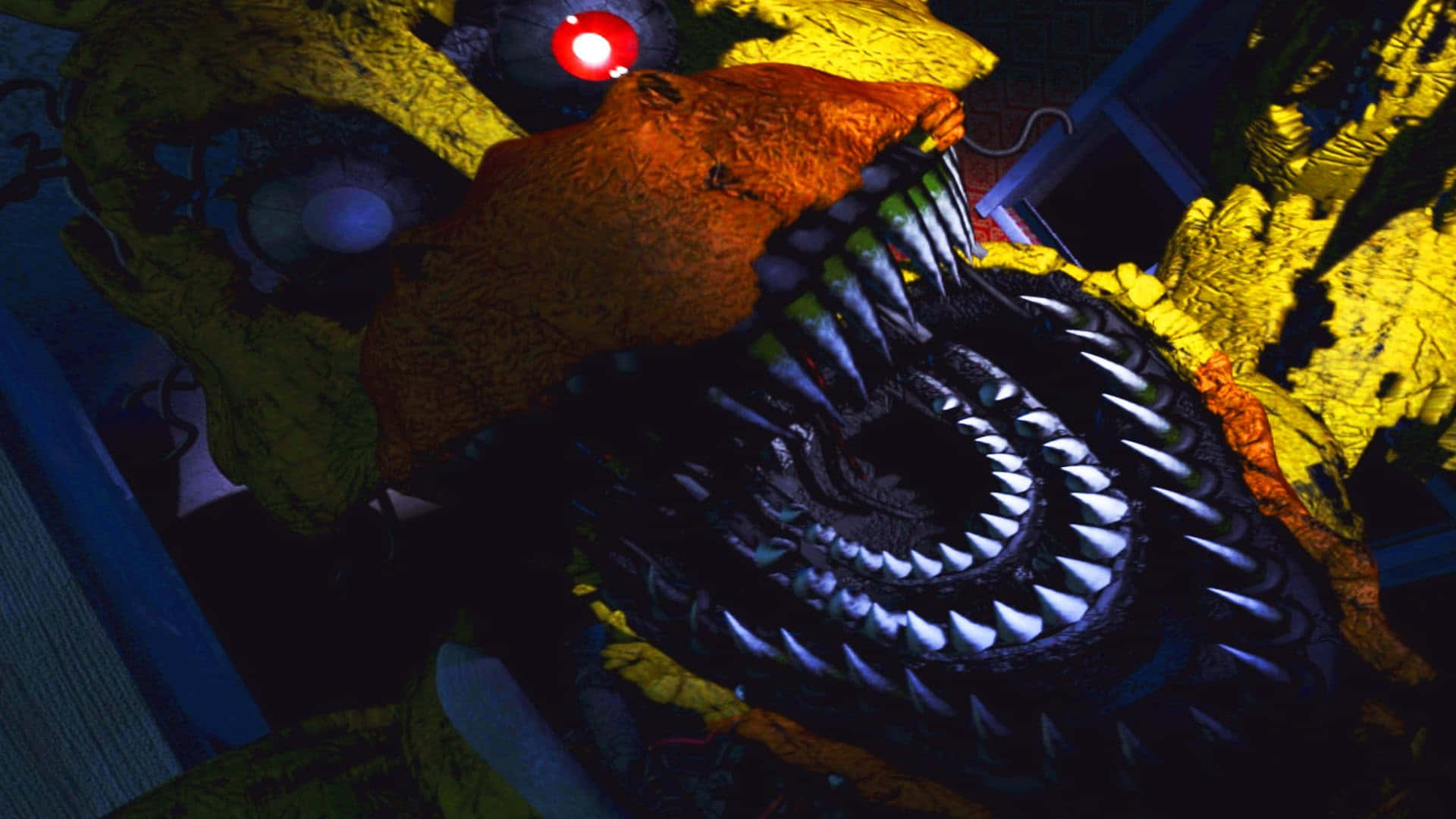 Vær klar til intens spænding og forfærdeligheder i Five Nights At Freddys 4. Wallpaper