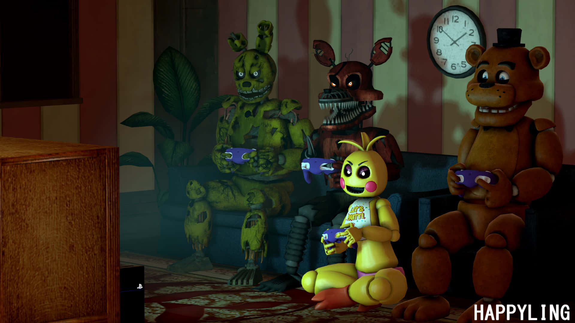 The horror awaits in Five Nights At Freddys Wallpaper