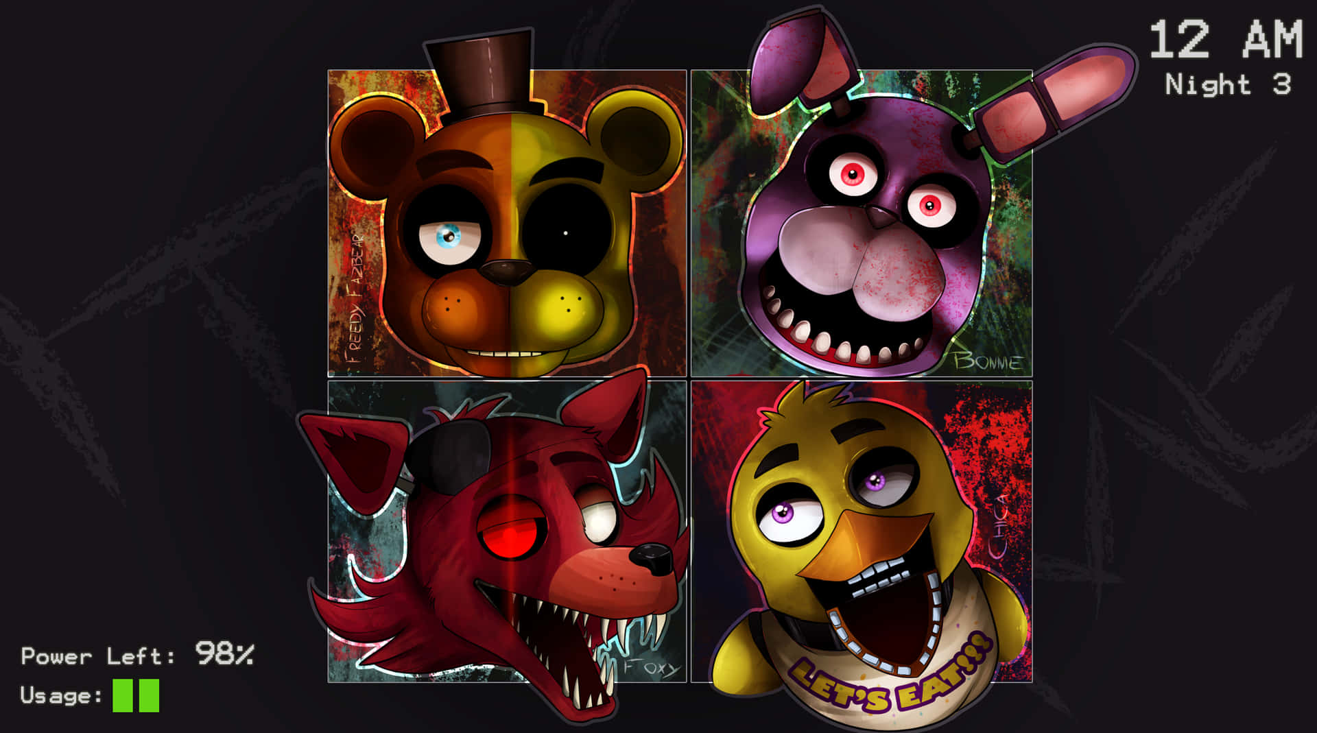 Enter the crazy world of Five Nights at Freddy's Wallpaper