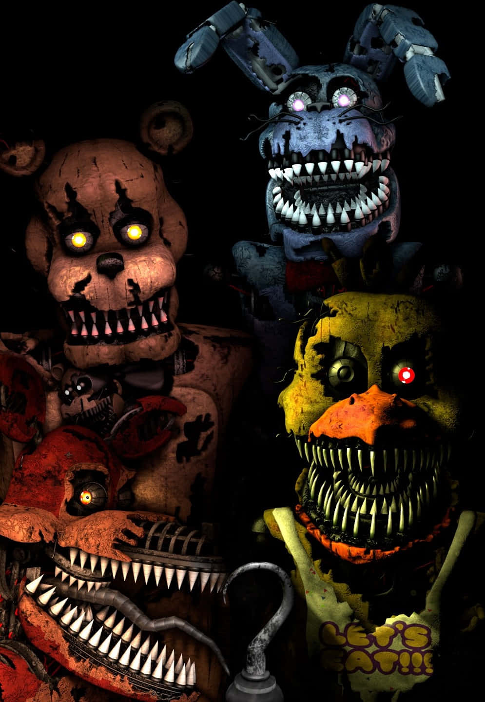 Fünfnächte Bei Freddy's Monster Iphone Wallpaper