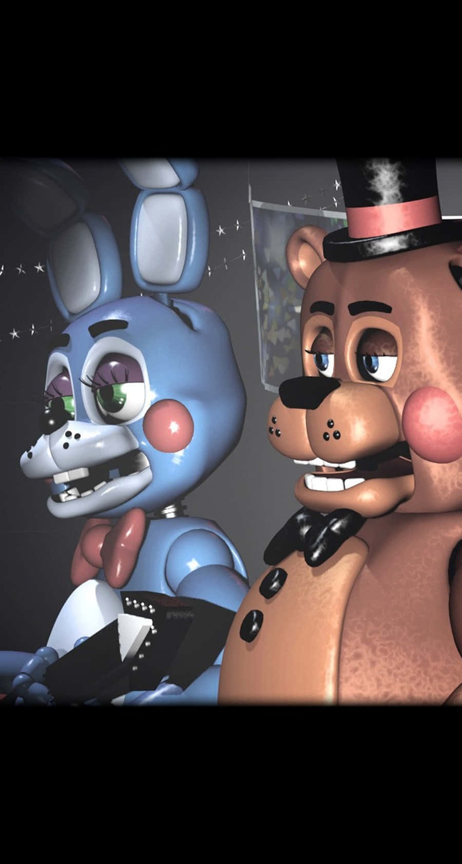 Five Nights At Freddys With Bonnie Iphone Wallpaper