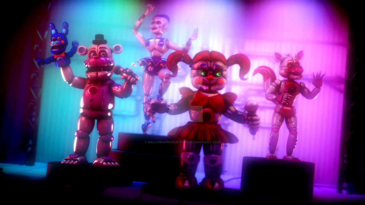 Five Nights At Freddy's: Sister Location On Stage Wallpaper