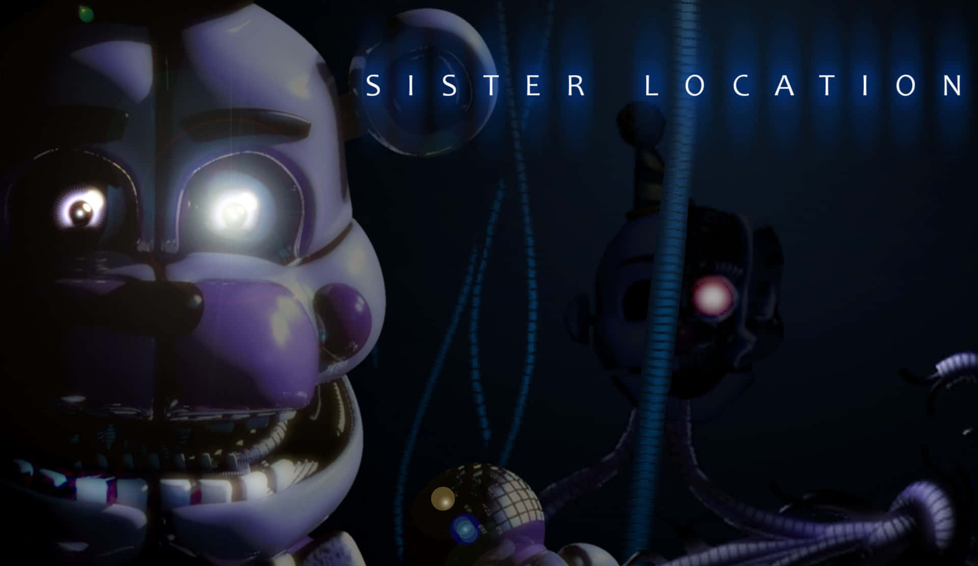 Five Nights At Freddy's: Sister Location Glowing Wallpaper