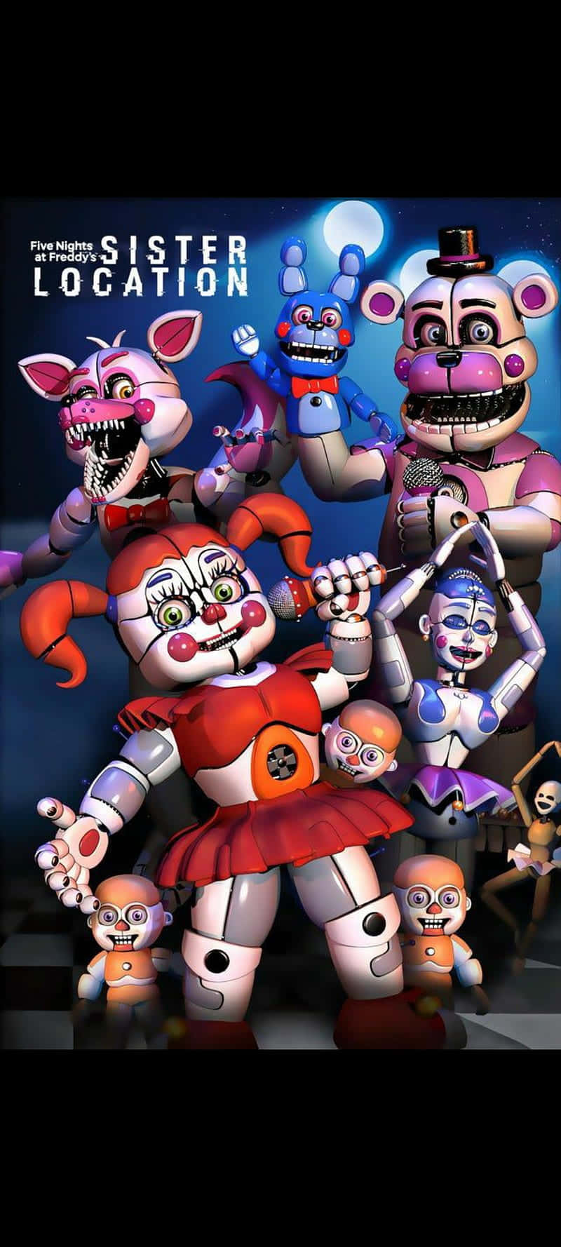 Five Nights At Freddy's: Sister Location For Phone Wallpaper