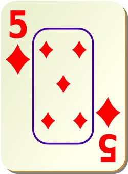 Five_of_ Diamonds_ Playing_ Card PNG