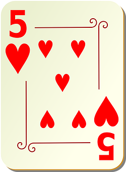 Five_of_ Hearts_ Playing_ Card PNG