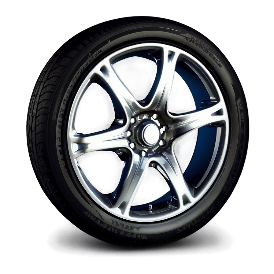 Five-spoke Car Wheel Png Djf PNG