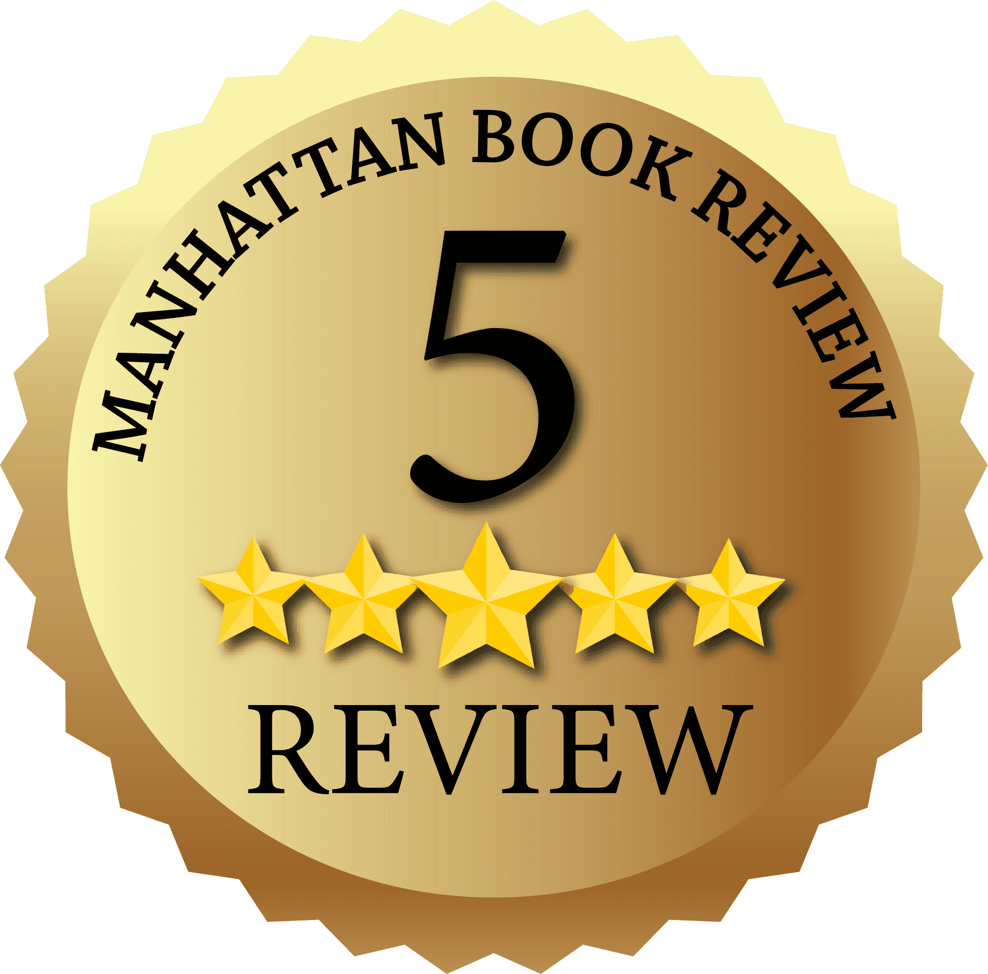 Five Star Manhattan Book Review Badge PNG