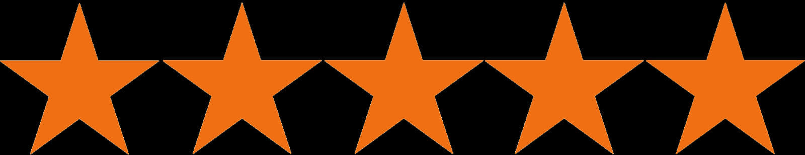 Five Star Rating Graphic PNG