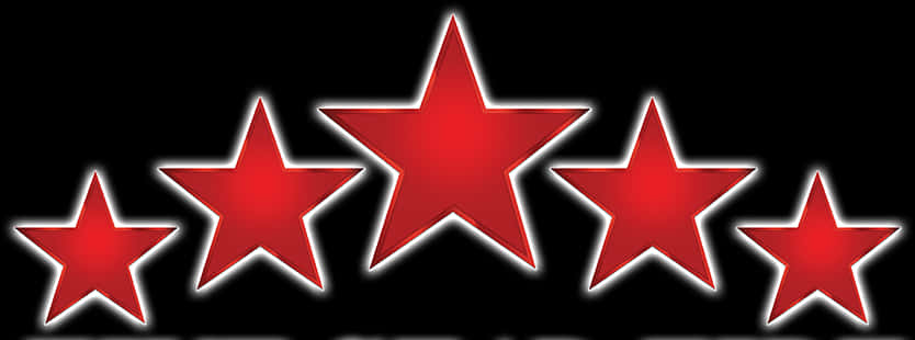 Five Star Rating Graphic PNG