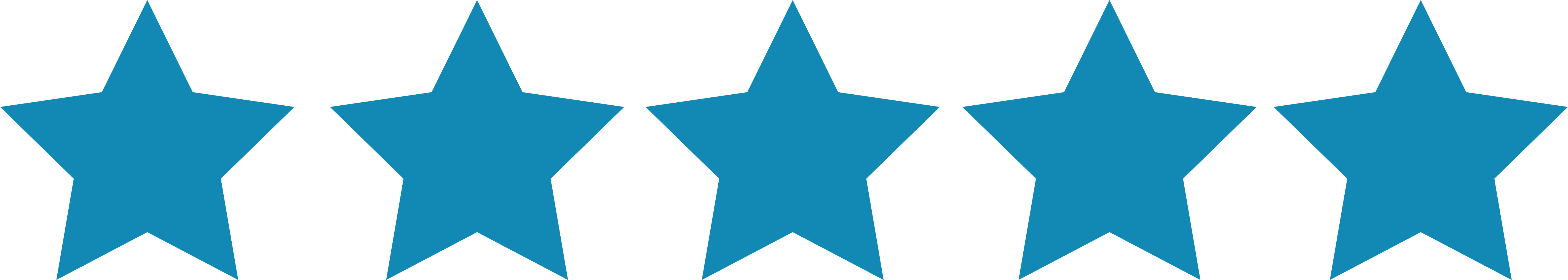 Five Star Rating Graphic PNG