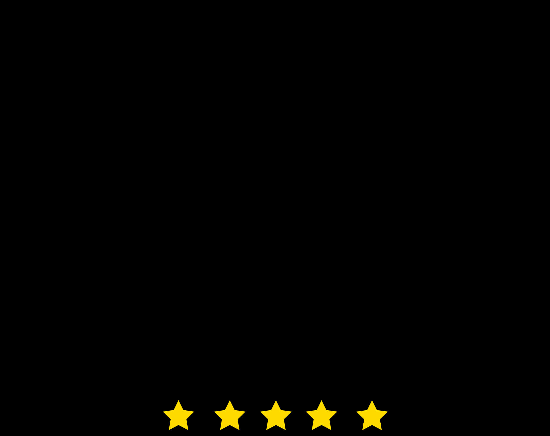 Five Star Rating Graphic PNG