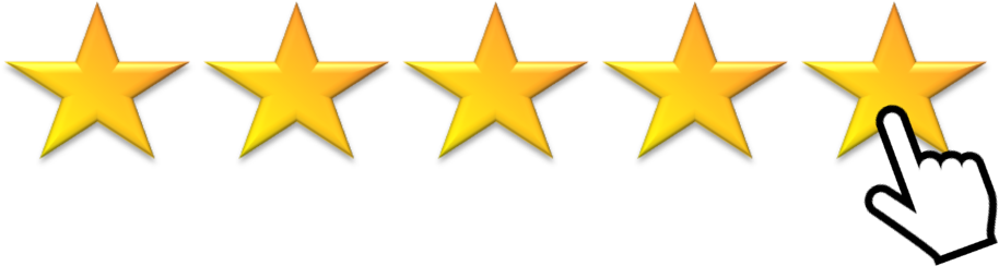 Five Star Rating Selection Cursor PNG