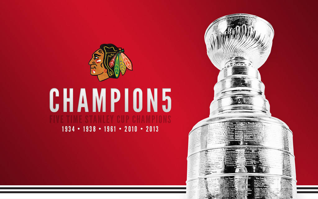 Five Time Champion Chicago Blackhawks Wallpaper