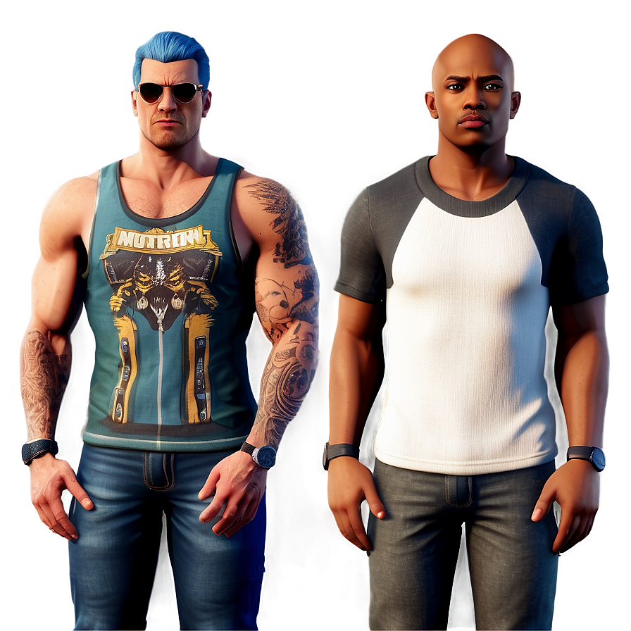 Fivem Custom Clothing Lineup Png 06252024 PNG