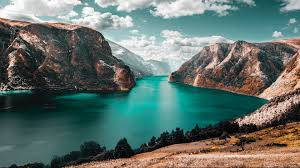Fjord Ultrawide Pretty Landscape Wallpaper