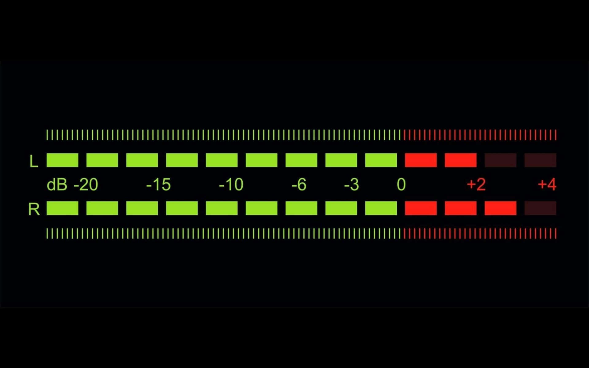 Unindicador De Señal De Audio Rojo Y Verde Fondo de pantalla