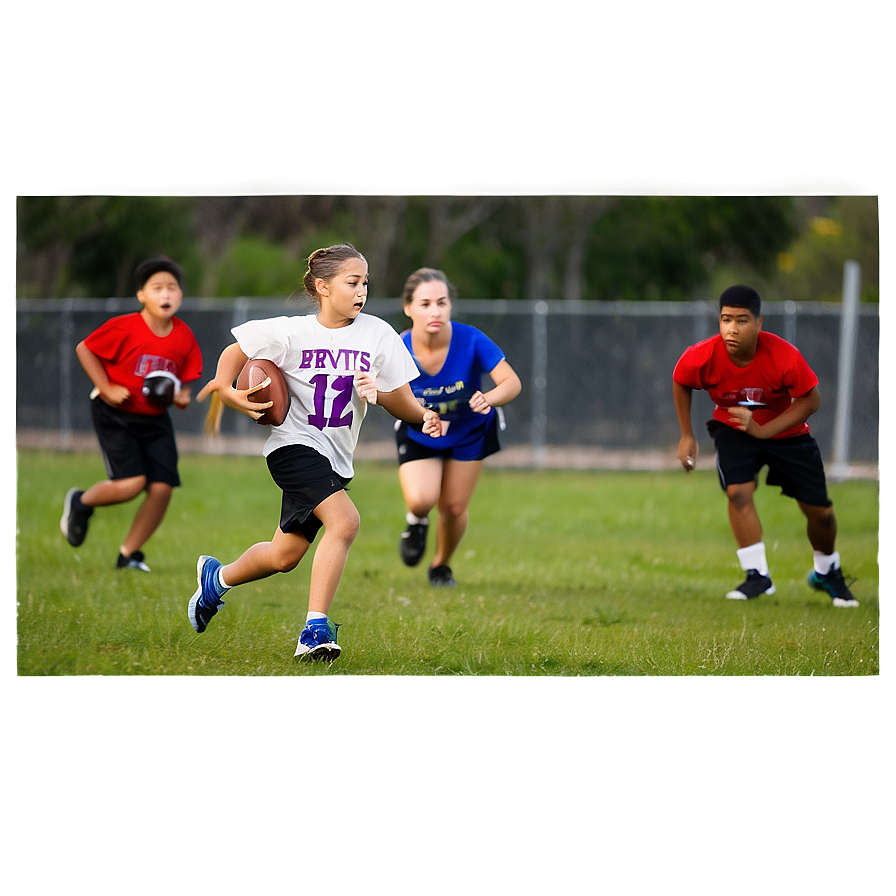 Flag Football Action Png Jid80 PNG