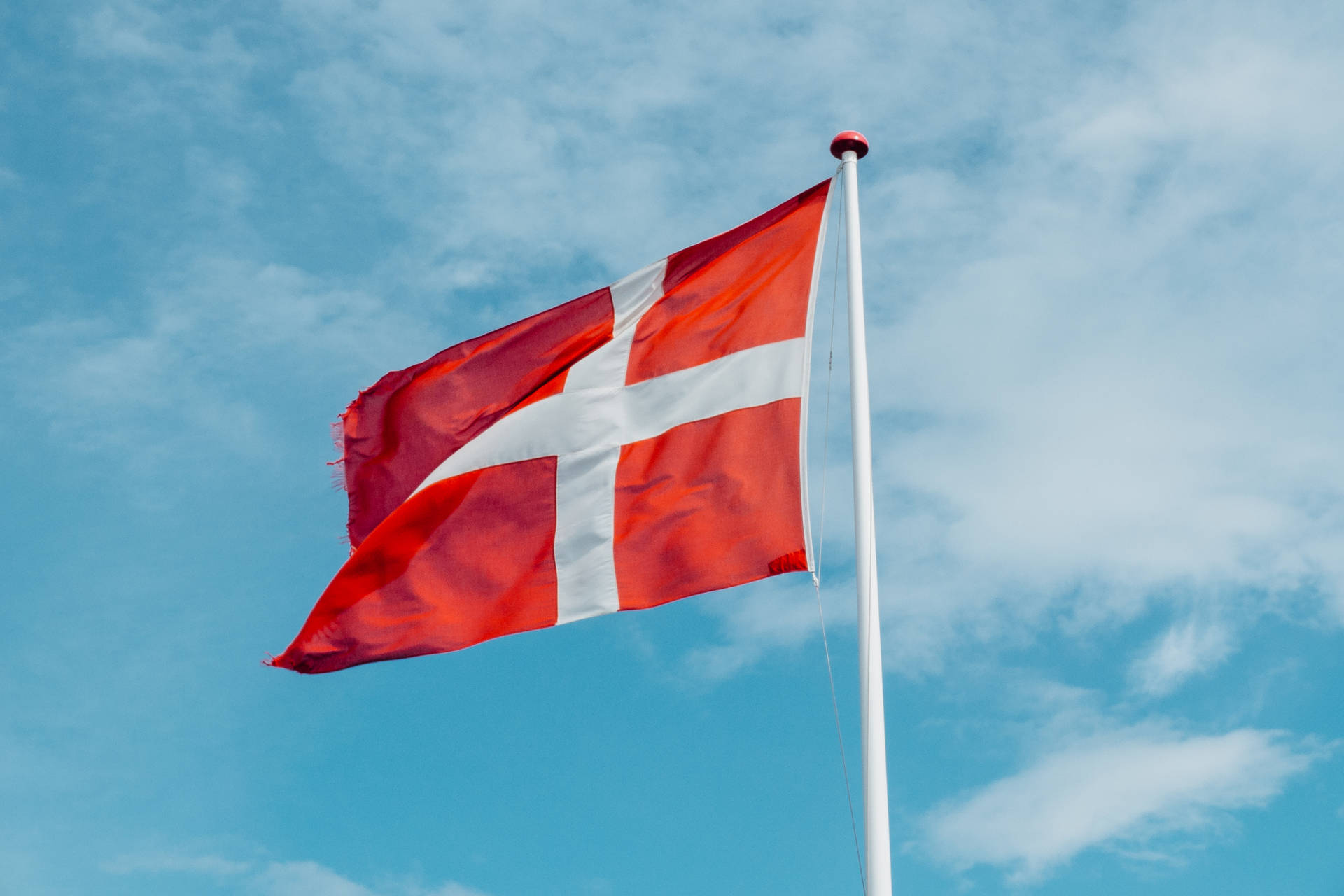 Flag Of Denmark Background