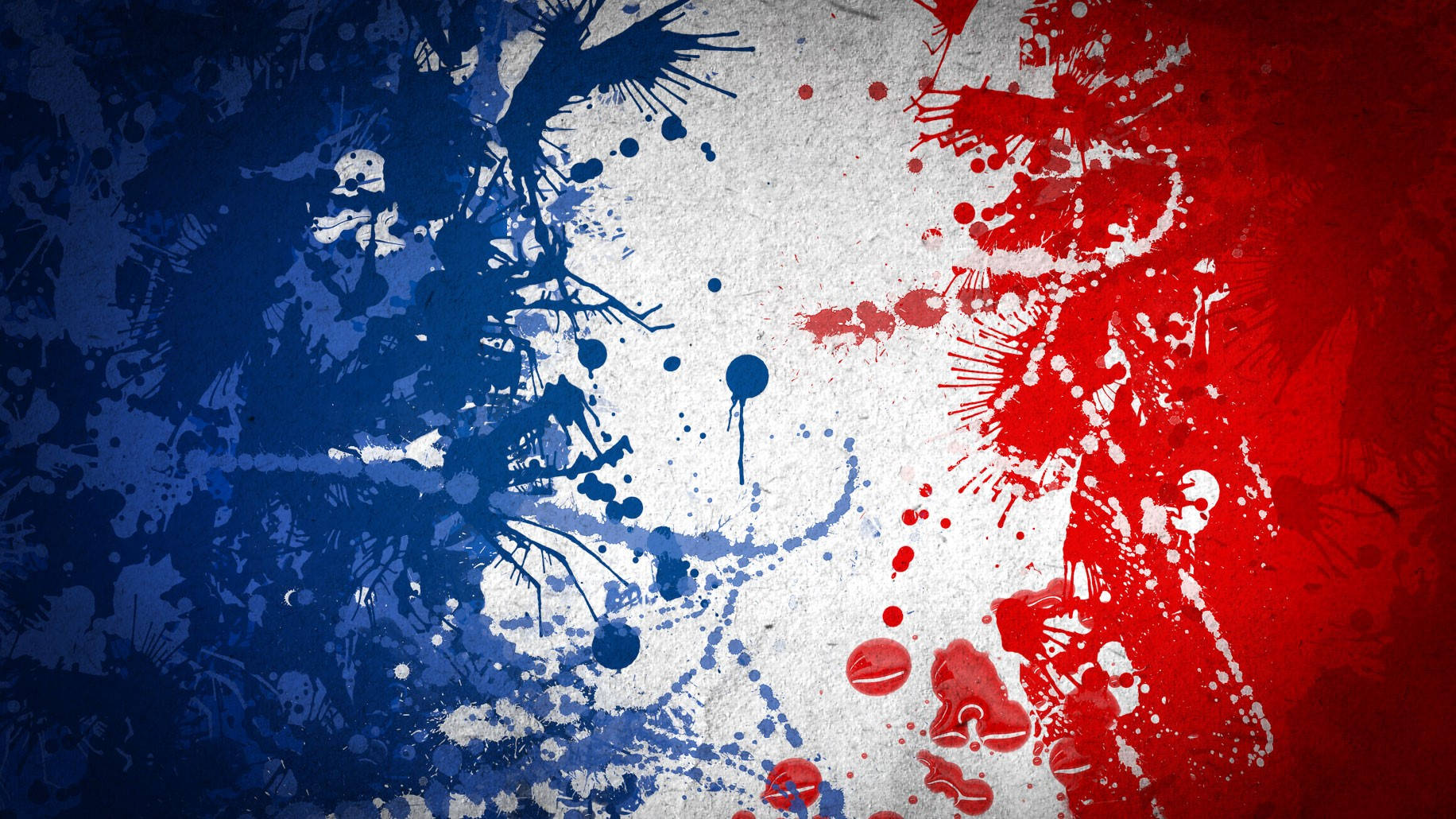 Flag Of France Paint Art