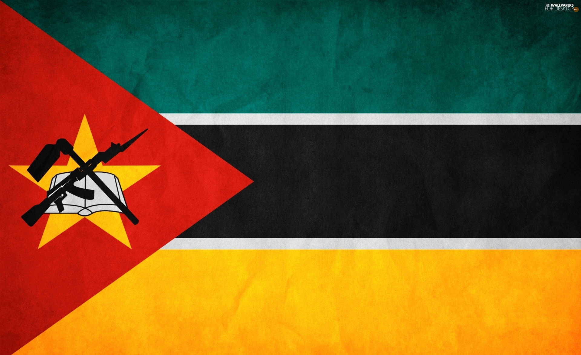Flagganför Moçambique. Wallpaper
