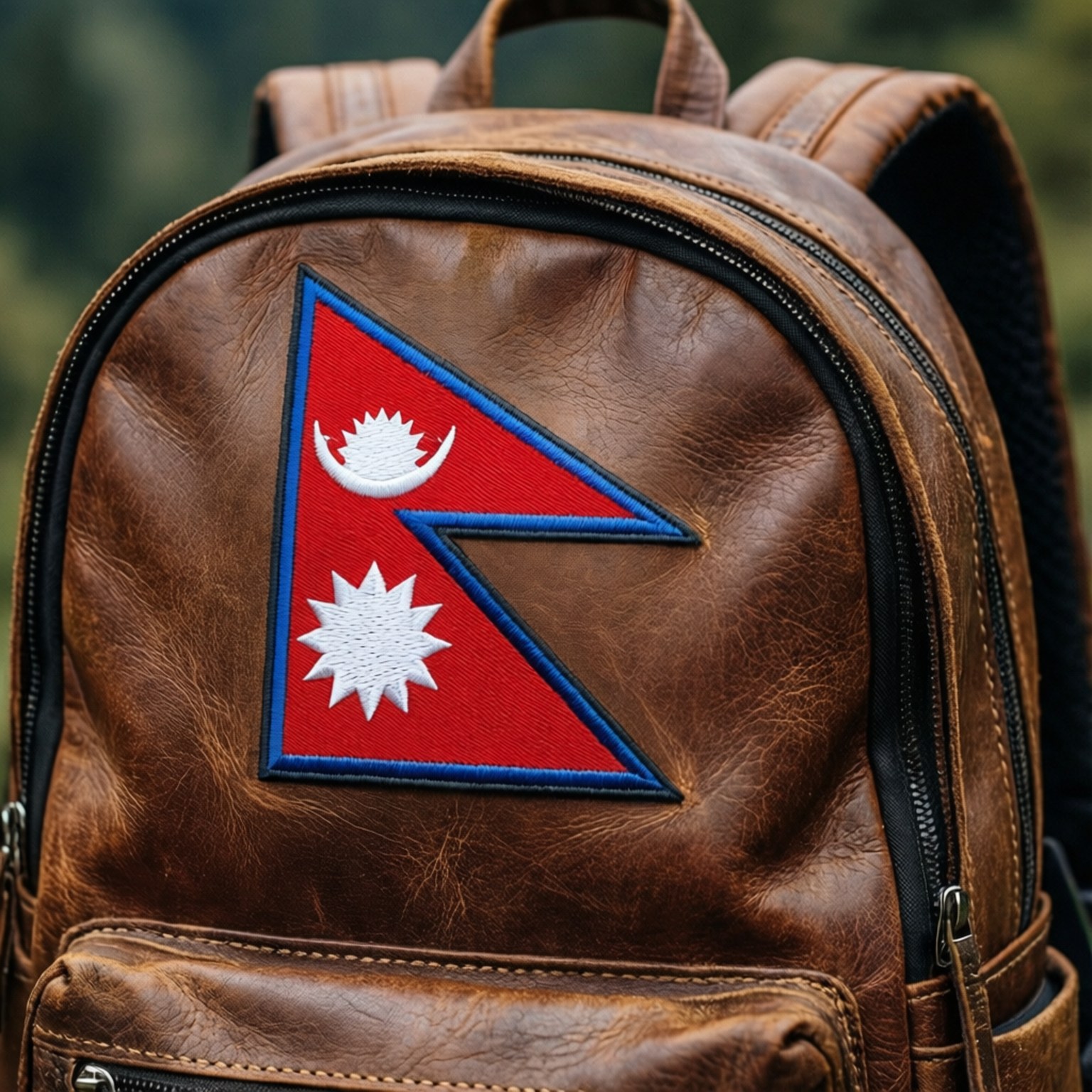 Tambalan Bendera di Ransel Wallpaper