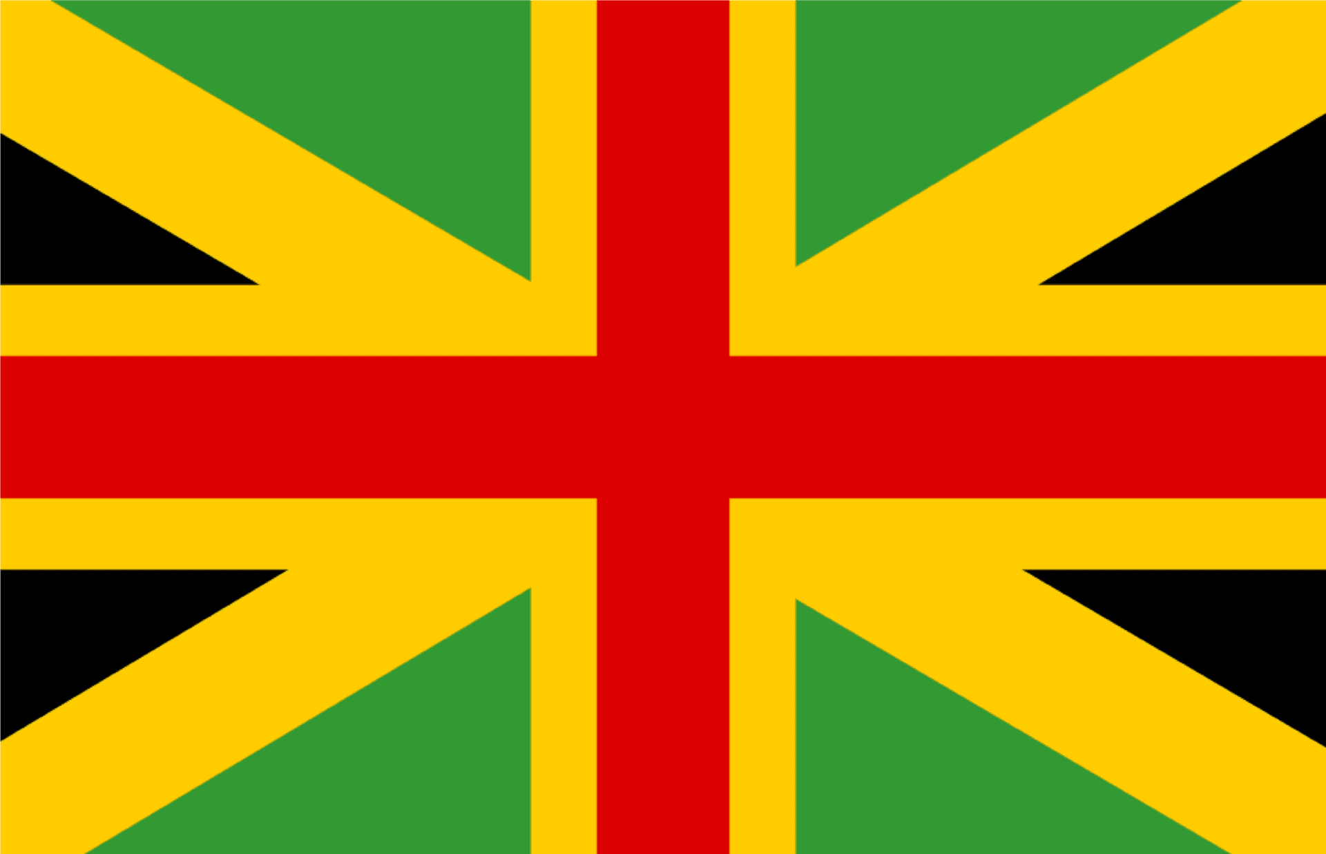 Flagof Jamaica Design PNG