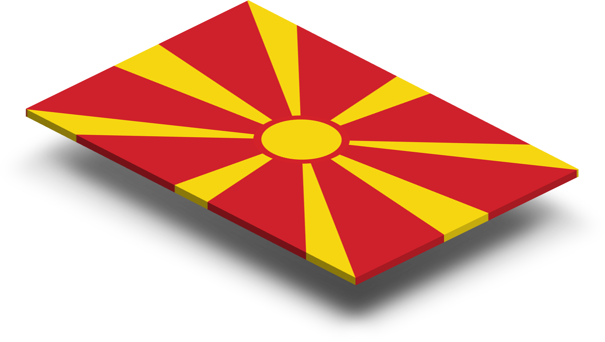 Flagof North Macedonia Graphic PNG