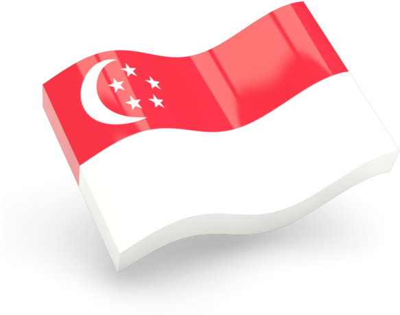Flagof Singapore Waving PNG