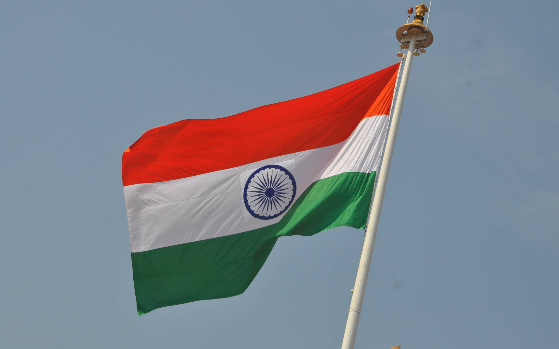 Flagpole Indian Flag 4k Wallpaper