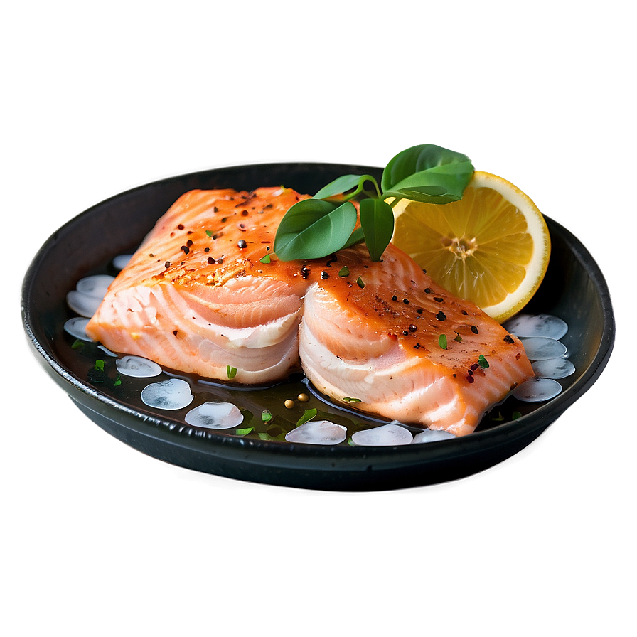 Flakey Oven Baked Salmon Png Uvv58 PNG