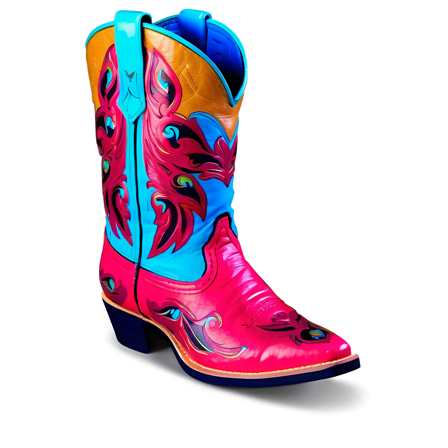 Flamboyant Cowboy Boot Design Png 88 PNG