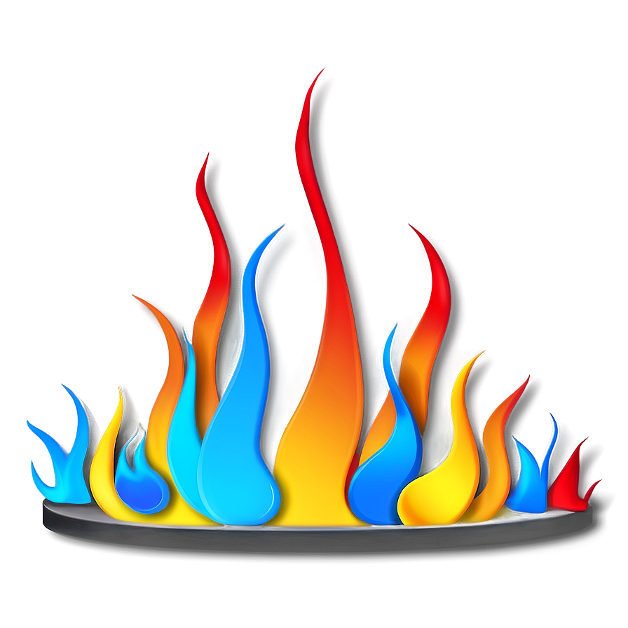 Flame Art Border Png Sis PNG