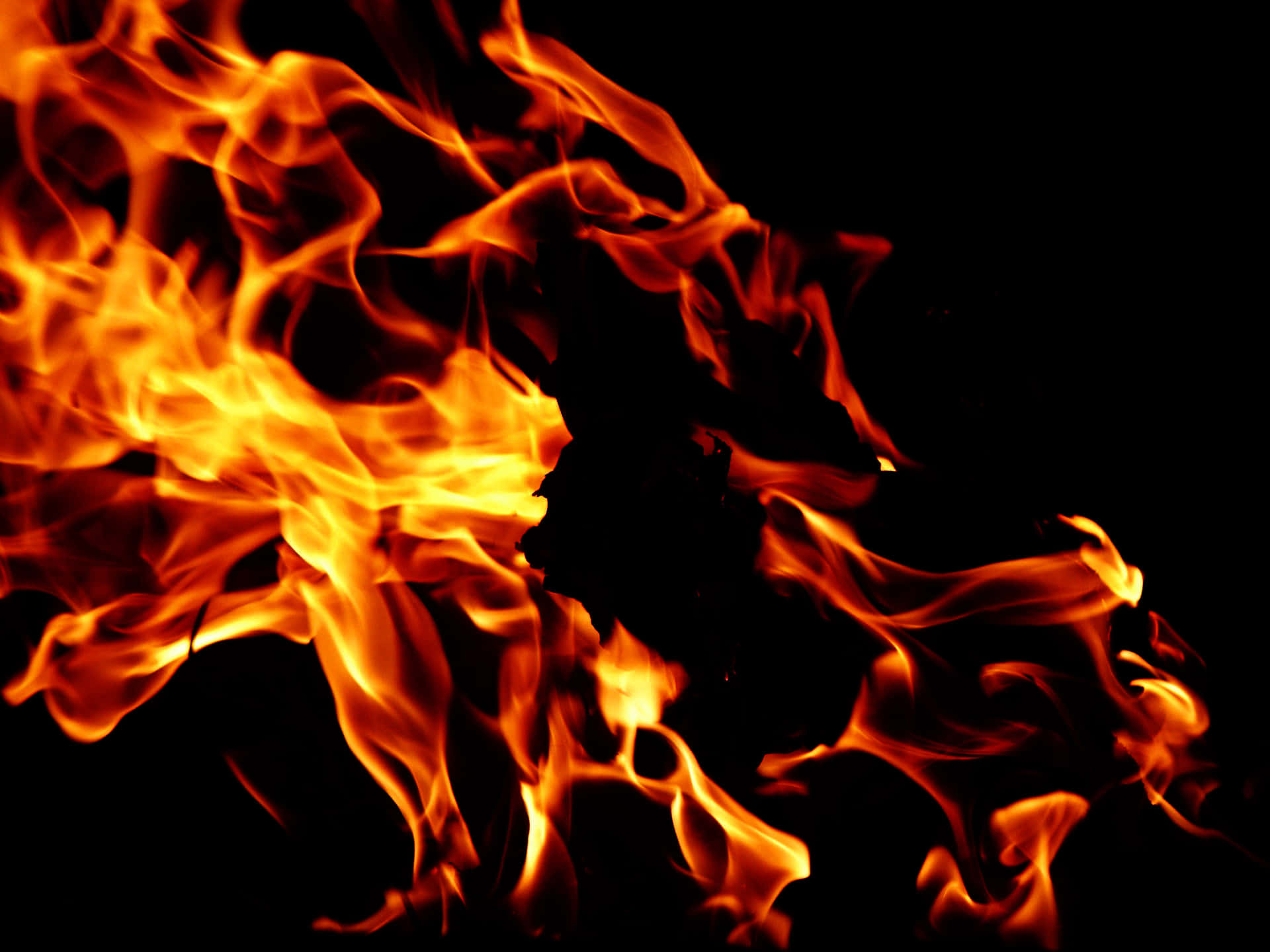 Burning Red Flame Background