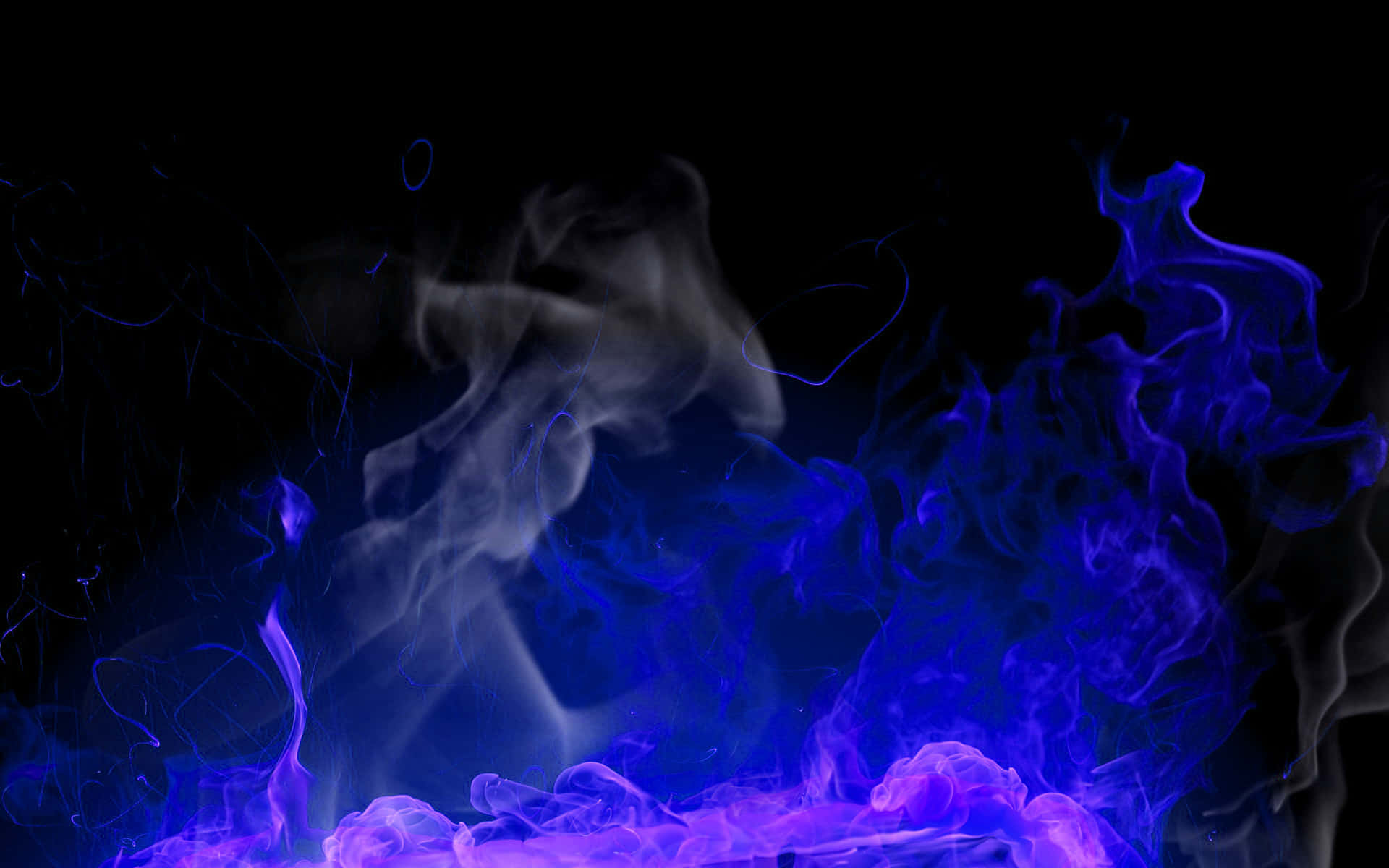Blue Fire Flame Background