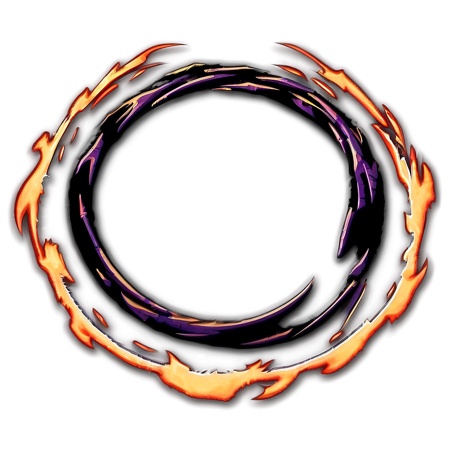 Flame Circle Border Png 5 PNG