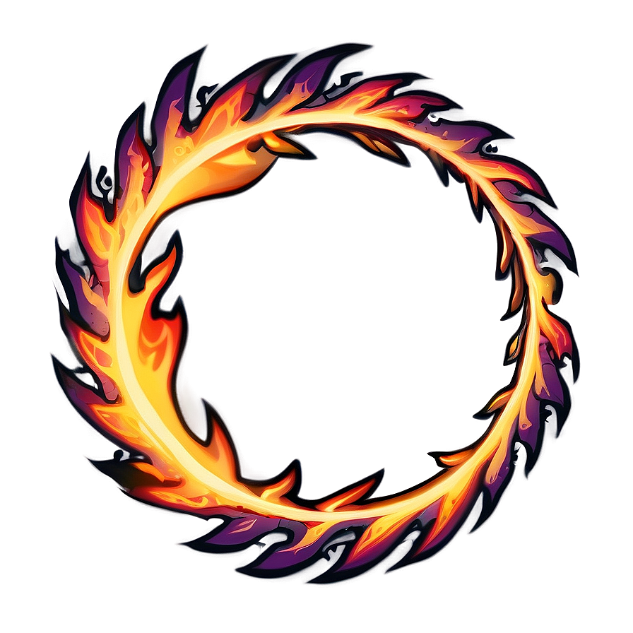 Flame Circle Border Png Ife14 PNG