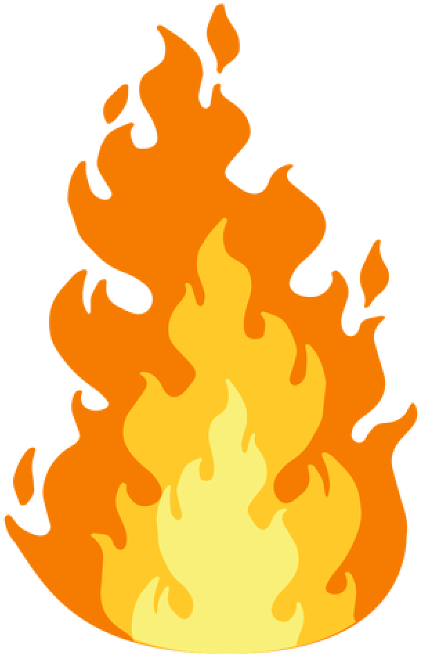 Flame Graphic Illustration PNG