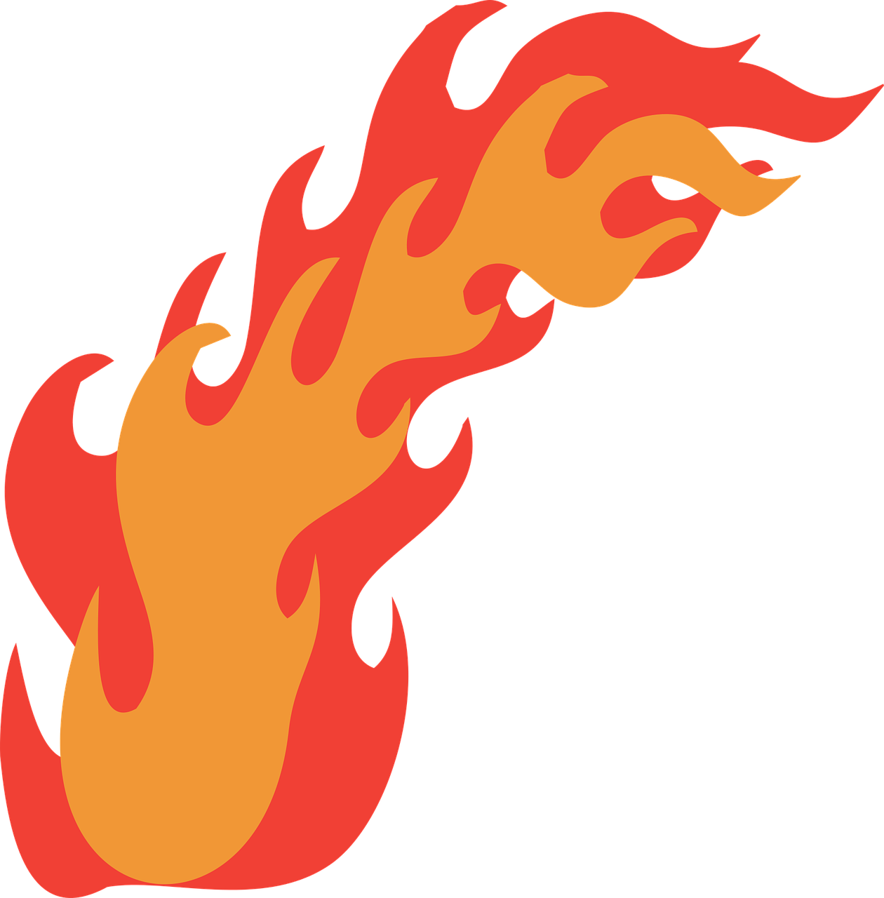 Flame Graphic Vector Art PNG