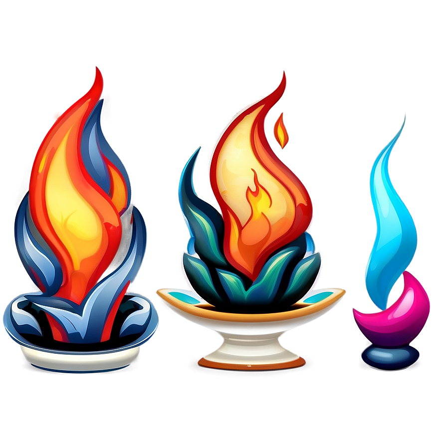 Flame Icon Set Png Xle PNG