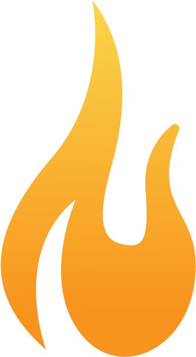 Flame Icon Simple Design PNG