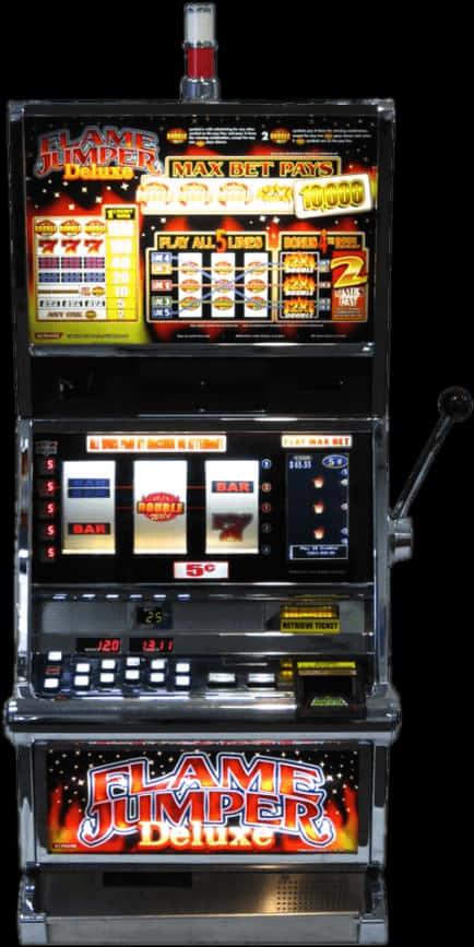 Flame Jumper Deluxe Slot Machine PNG
