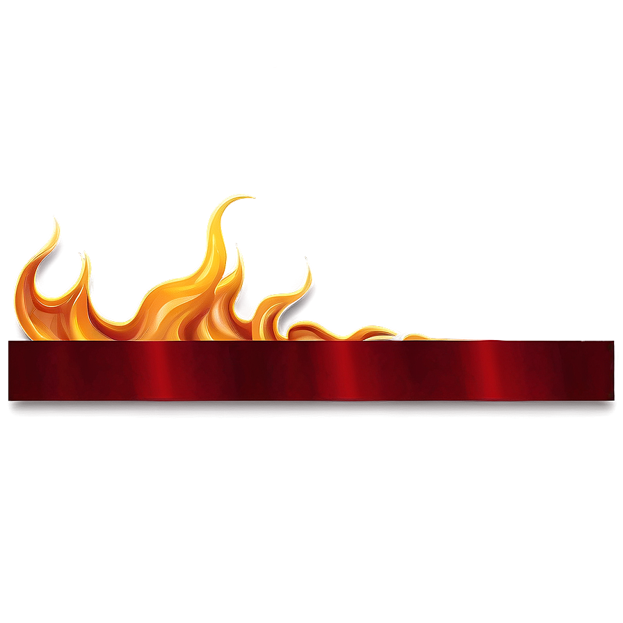 Flame Ribbon Border Png 51 PNG